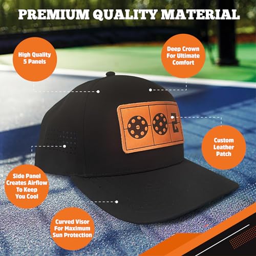 ADINKTED Pickleball Hat with Adjustable Snapback Strap