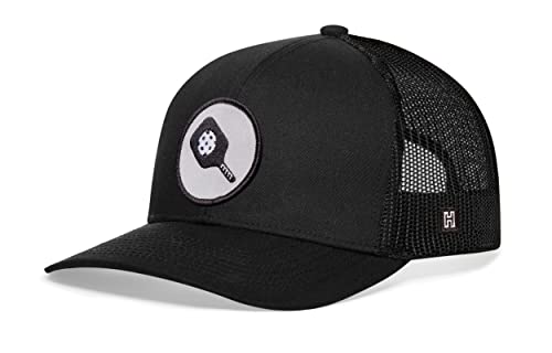 HAKA Pickleball Trucker Hat - Adjustable Cap, Black