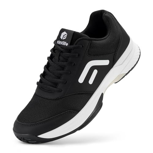 Men's Wide Arch Support Pickleball Tennis Shoes