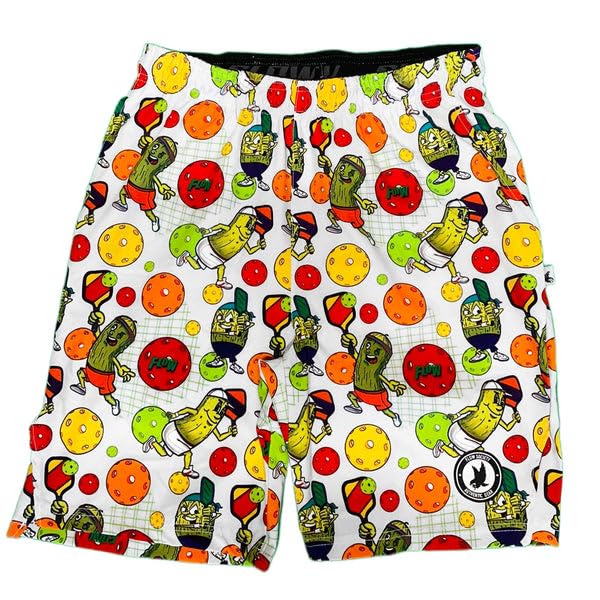 Men's White Flow Society Pickleball Shorts - 9