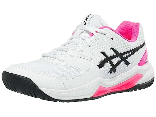 ASICS Women's Gel-Dedicate 8 Pickleball Shoes, White/Pink, Size 9