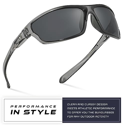 Polarized Wrap Around Sport Sunglasses for Pickleball Players
