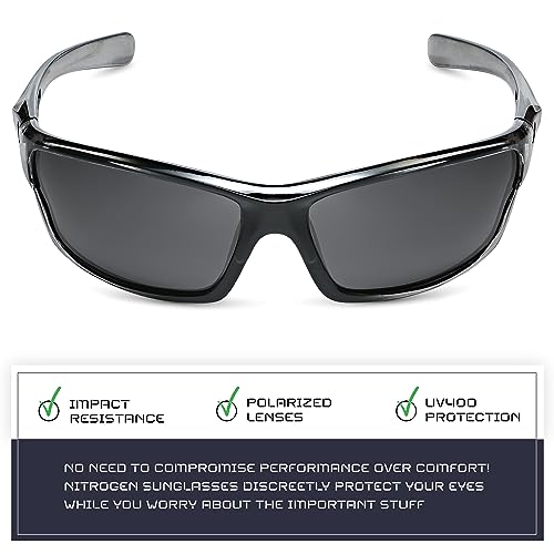 Polarized Wrap Around Sport Sunglasses for Pickleball Players