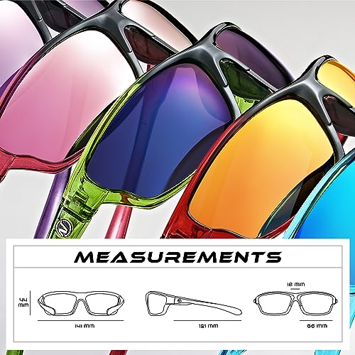 Polarized Wrap Around Sport Sunglasses for Pickleball Players
