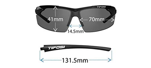 Tifosi Optics Track Sunglasses: White/Black, Smoke Bright Blue