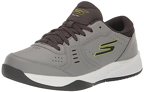 Skechers Men's Viper Court Smash Pickleball Shoes Grey/Lime