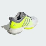 adidas Women's Court Pickleball Sneaker, White/Lemon, Size 11