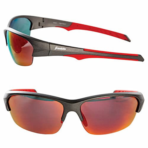 Franklin Sports Pickleball Sunglasses - UV Athletic Shades, Red