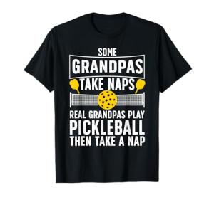 Men's Cool Grandpa Pickleball Player T-Shirt
