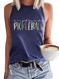 Women's Cute Pickleball Tank Top | Summer Sleeveless