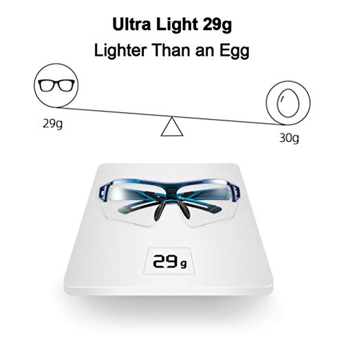 Unisex Photochromic Pickleball Sunglasses: UV Protection Purple Blue