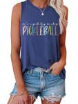 Women's Cute Pickleball Tank Top | Summer Sleeveless