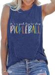 Women's Cute Pickleball Tank Top | Summer Sleeveless