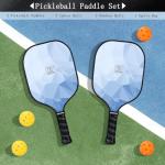 Pickleball Paddles Set with Balls and Bag