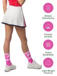 Dink Ball Pattern Athletic Socks - 8 Pairs
