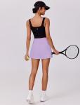 Womens High Waisted Pickleball Golf Skirt - Purple