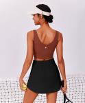 Women’s Elastic Waist Pickleball Skirt - Black