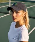 Adjustable Black Pickleball Hat for Men and Women