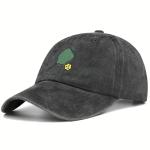 Adjustable Black Pickleball Hat for Men and Women