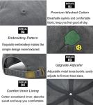 Adjustable Black Pickleball Hat for Men and Women