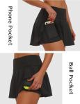 Buauty Women's Pleated Pickleball Skirt with Pockets