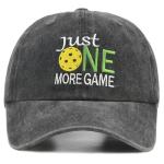 Adjustable Black Pickleball Hat with Gift Box