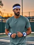 3-Piece Moisture-Wicking Sweatband Set for Pickleball