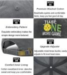 Adjustable Black Pickleball Hat with Gift Box