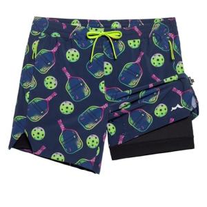 Men's Lightweight Pickleball Workout Shorts with Pockets