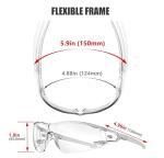 HTS HUNTERSKY S239 Clear Safety Glasses for Pickleball