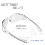 HTS HUNTERSKY S239 Clear Safety Glasses for Pickleball