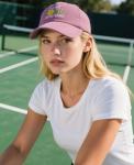 Adjustable Pink Pickleball Hat with Gift Box