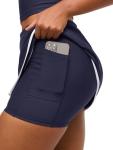 LASLULU Women's High Waist Pickleball Skort - Navy