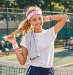 Pickleball Sweatband Set: 2 Wristbands & Headband