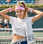 Pickleball Sweatband Set: 2 Wristbands & Headband