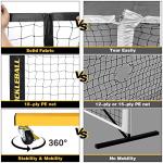 Portable Pickleball Net with Wheels, Regulation Size