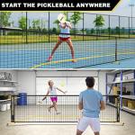 Portable Pickleball Net with Wheels, Regulation Size