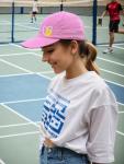 Embroidered Heart Pink Pickleball Hat for All