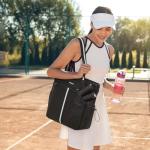 G4Free Black Pickleball Bag with Shoe Compartment