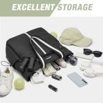 G4Free Black Pickleball Bag with Shoe Compartment