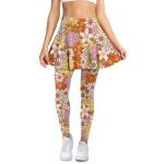 Hippie Flower Women's Pickleball Skirted Leggings