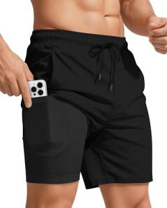 Men’s 7-Inch Quick Dry Swim Trunks with Liner