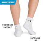 Skechers Men's 3-Pack Pickleball Crew Socks - White