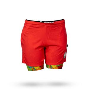 Flow Society Men's Red Compression Pickleball Shorts