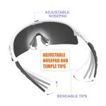 Qool Time Polarized Wrap Around Sunglasses for Sports