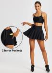 High Waisted Pleated Women's Pickleball Skirt