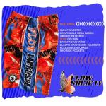 Flow Society Men's Red Compression Pickleball Shorts