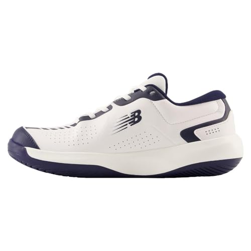 Men's New Balance 696 V5 Pickleball Shoe, White/Navy