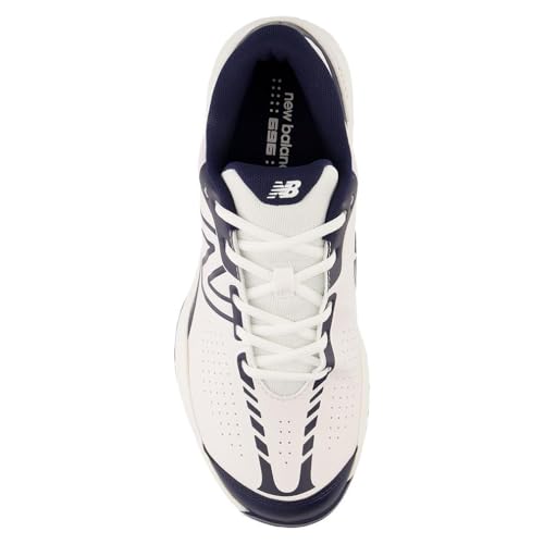 Men's New Balance 696 V5 Pickleball Shoe, White/Navy