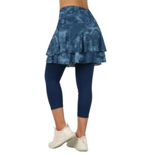Women's Capri Skirted Leggings for Pickleball
